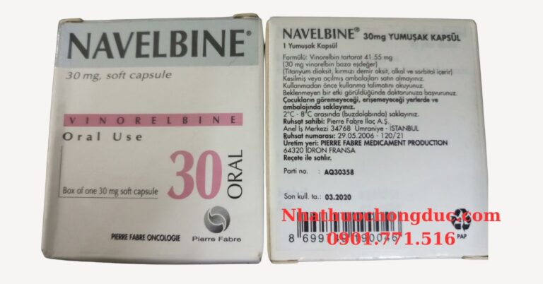 Thuốc navelbine 30mg vinorelbine điều trị ung thư