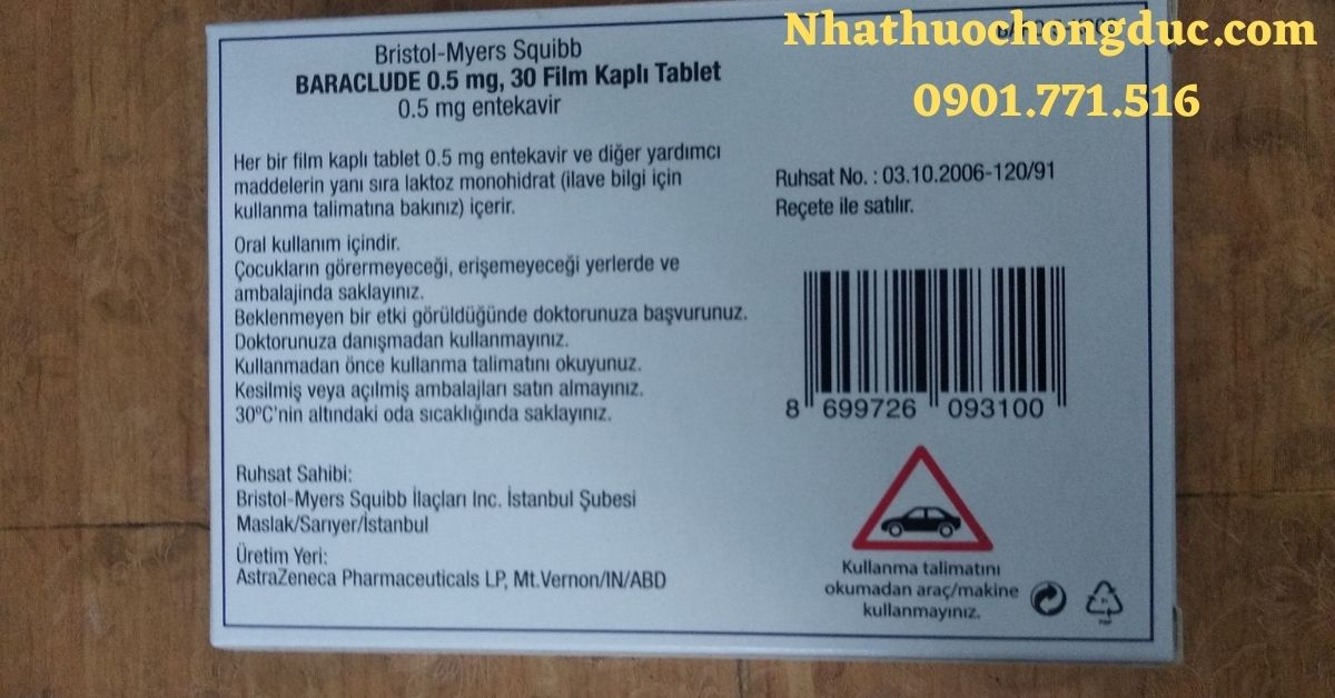 Baraclude (Entecavir) là gì?