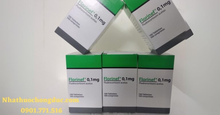 Thuốc Florinef 0.1mg Acetaat điều trị bệnh Addison