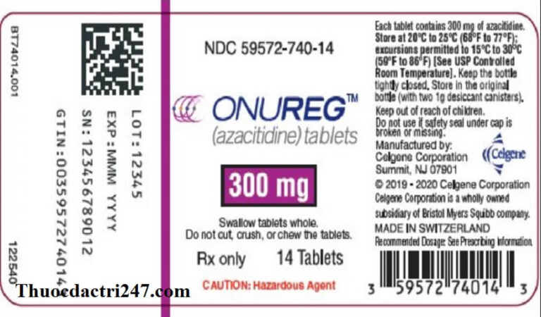 Thuoc Onureg azacitidine Cong dung va cach dung thuoc1