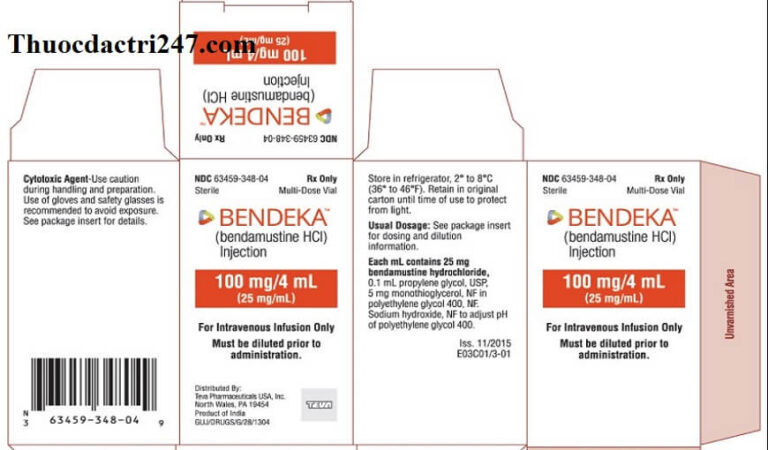 thuoc bendeka bendamustine hydrochloride cong dung va cach dung thuoc1