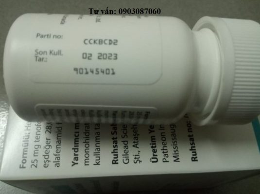 thuốc vemlidy 25mg tenofovir alafenamide